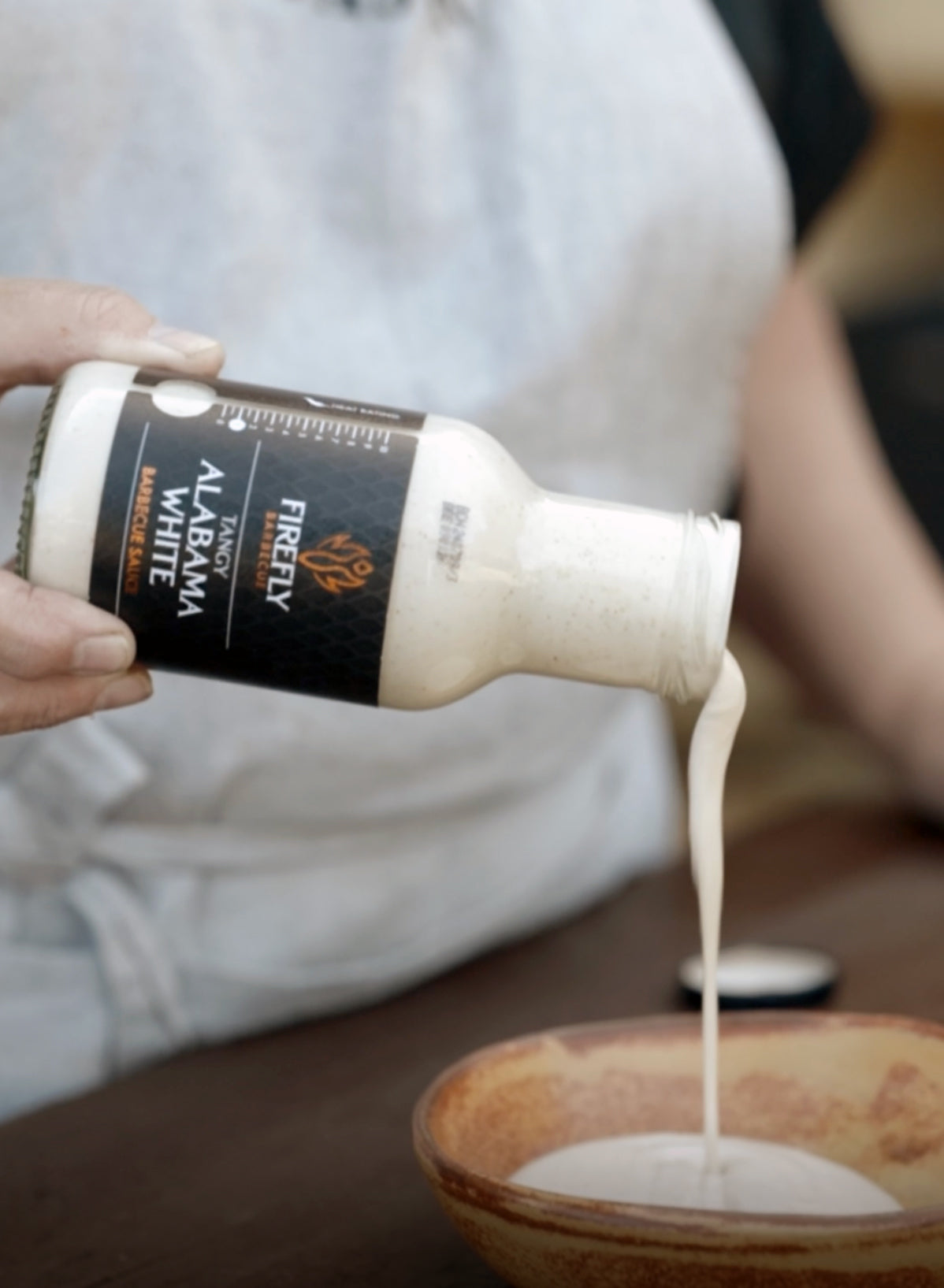 Alabama White BBQ Sauce bottle for grilling