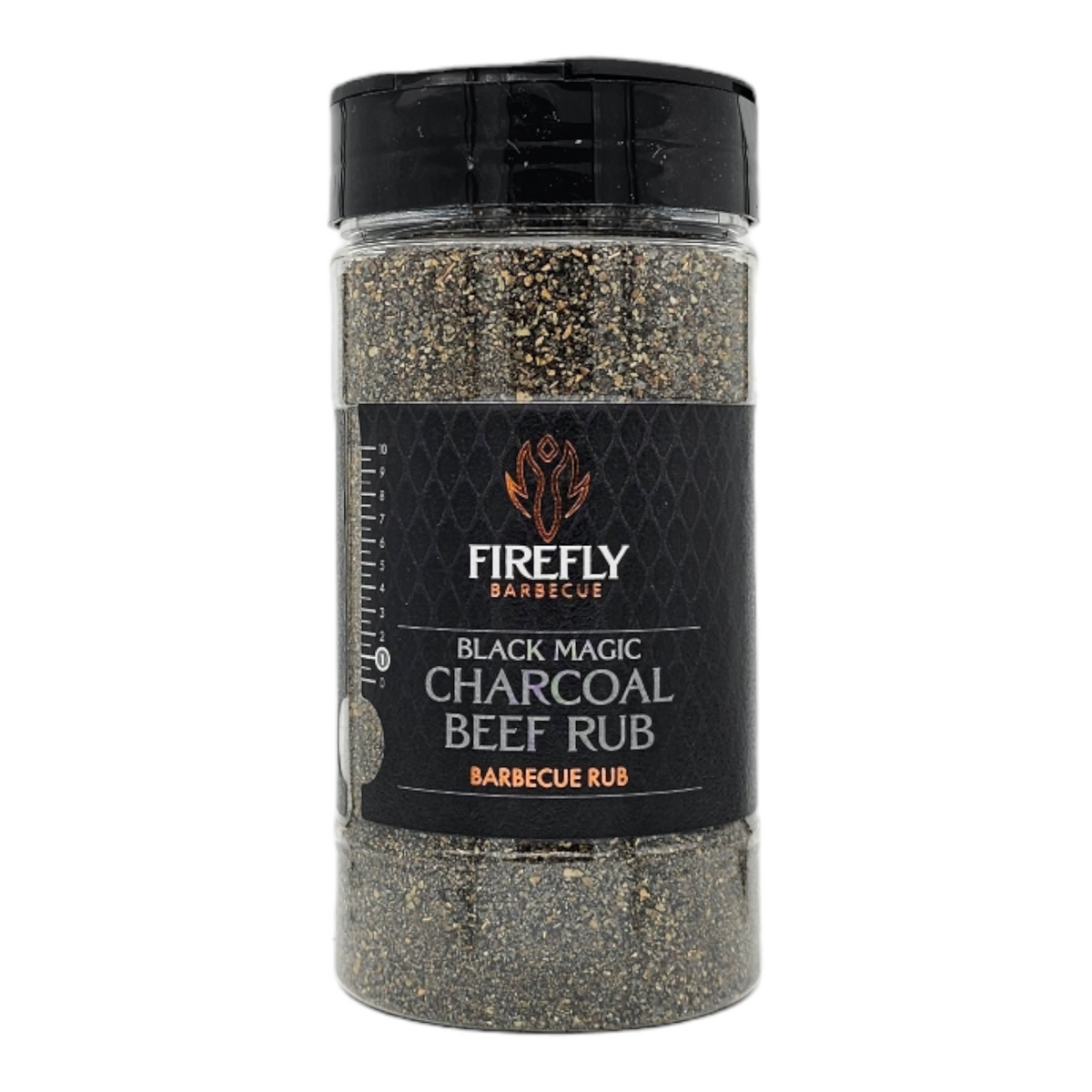 Firefly Black Magic Charcoal Beef Rub BBQ seasoning jar